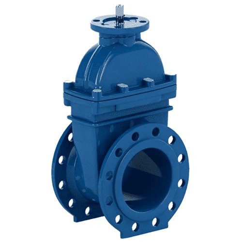 Задвижка чугунная VOC4241AM обрезиненный клин Ду 200 Ру16 Тмакс=110 oC фл с эл/приводом AUMA SA14.2 380В Tecofi VOC4241AM-U04ACS0200